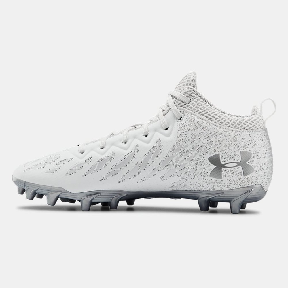 New Size 16 (Men) - White UA Spotlight Select Mid Cleats